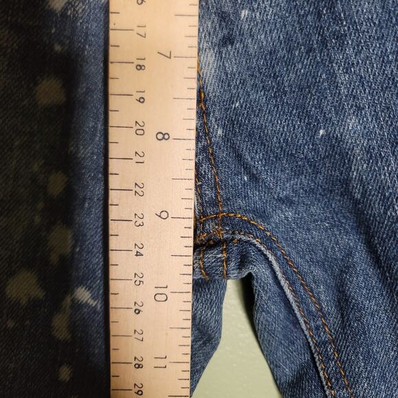 GS-115 Boys Jeans Size 14 Acid Wash Distressed‎ Straight Grunge - Picture 7 of 9